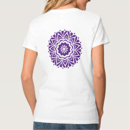 Camiseta Padrão roxo para a mulher bonito