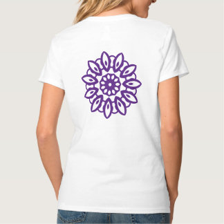 Camiseta Padrão roxo para a mulher bonito
