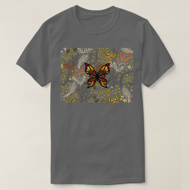 Camiseta Padrão Safari Butterfly (Frente do Design)