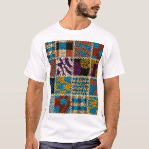 Camiseta Padrão sem costura de Canvas em bruto
