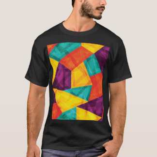 Camiseta Padrão Sem Costura do Mosaico Brilhante
