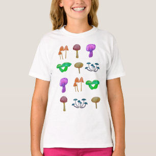 Camiseta Padrão simples de cogumelos