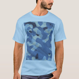 Camiseta Padrão Tático Militar de Camuflagem Azul Marinho G