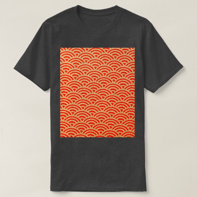 Camiseta Padrão tradicional japonês (Frente do Design)