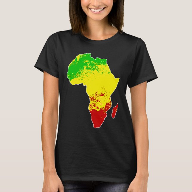 Camiseta Padrão Tradicional Rastafárico Africano (Frente)