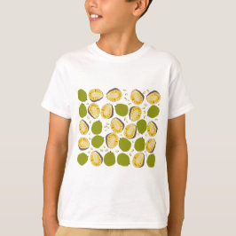 Camiseta Padrão Tropical de Colza de Verão - Fruta exótica