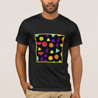 Camiseta Padrão Tropical de Neon Paradise