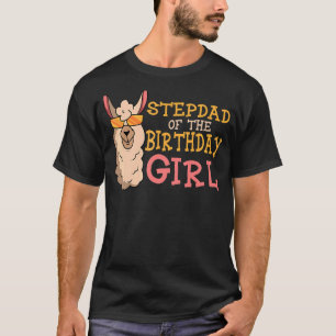 Camiseta Padrasto Da Festa De Aniversário Da Rapariga De An