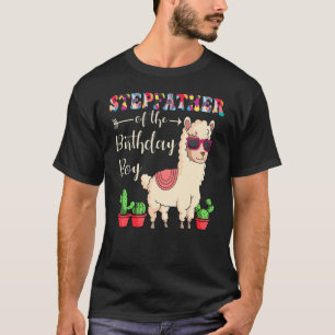 Camiseta Padrasto Da Festa De Aniversário Do Menino Lama Ce