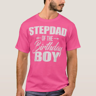 Camiseta Padrasto Da Festa Familiar Do Aniversário