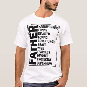 Camiseta Padre Adjetivo Dia de os pais Legal Definição