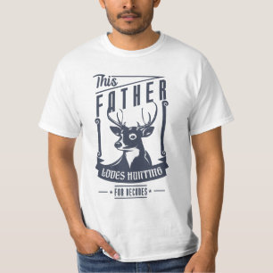 Camiseta Padre ama Caça por presente de Dia de os pais