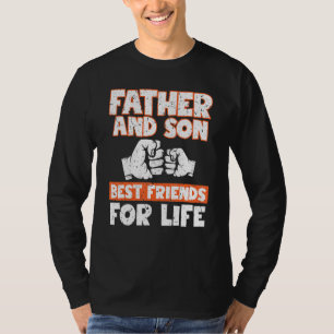 Camiseta Padre Ans Filho Melhor Amigo Para A Vida Hillarie 