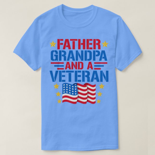 Camiseta Padre Avô e um Veterano (Frente do Design)