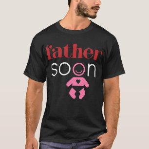 Camiseta Padre Brevemente Bebê Garota Vermelha Rosa Fundiçã