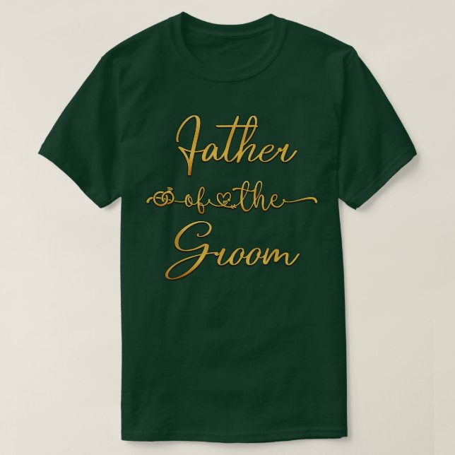 Camiseta Padre Da Ideia De Festa de casamento Do Groom Para (Frente do Design)