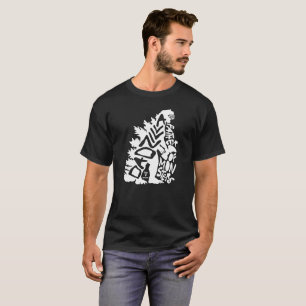Camiseta Padre Dadzilla Dos Monstros. Pai Engraçado T Shirt