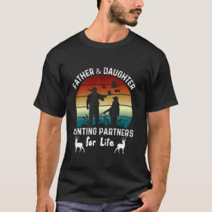 Camiseta Padre e Filha Caçando Parceiros Para Caçadores De 