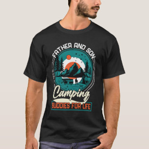 Camiseta Padre e Filho Camping Buddies Funny Camper Gift