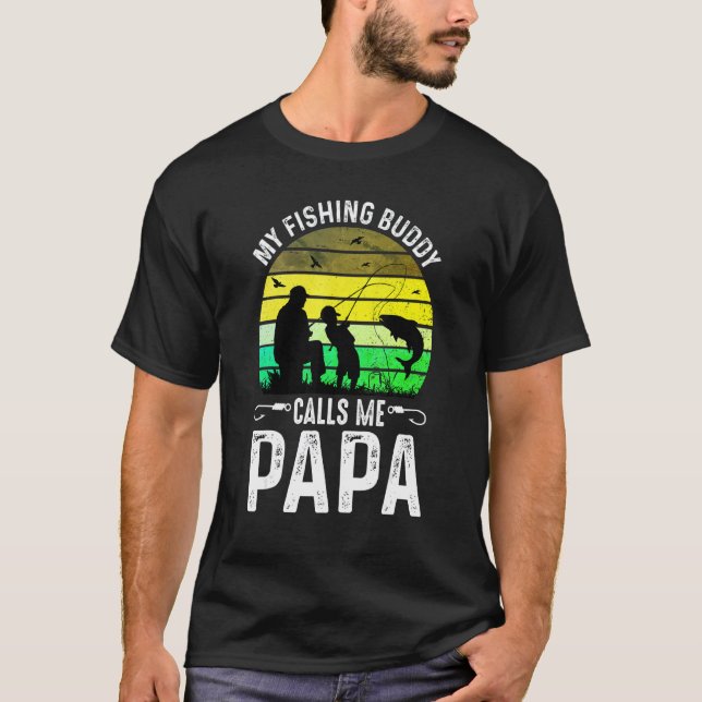 Camiseta Padre E Filho Pescariam Amigos Para O Pescador Pap (Frente)