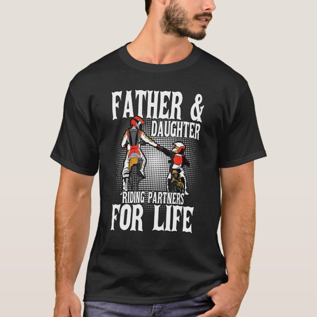 Camiseta Padre e Parceiros do Anel Moto Dirt Bike (Frente)