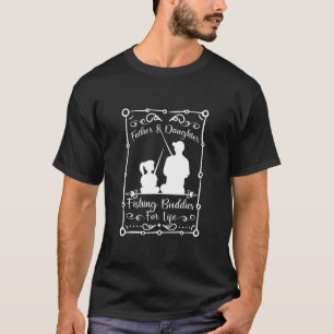 Camiseta Padre Filha Pescando Amigos Para Viver Em Combinaç