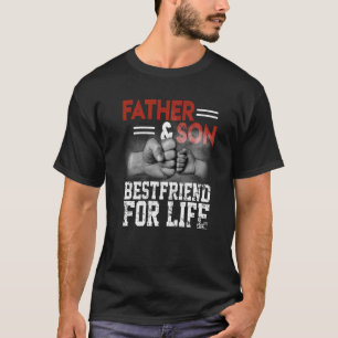 Camiseta Padre Filho Amigos Fist Bump Pai Fam Dia de os pai