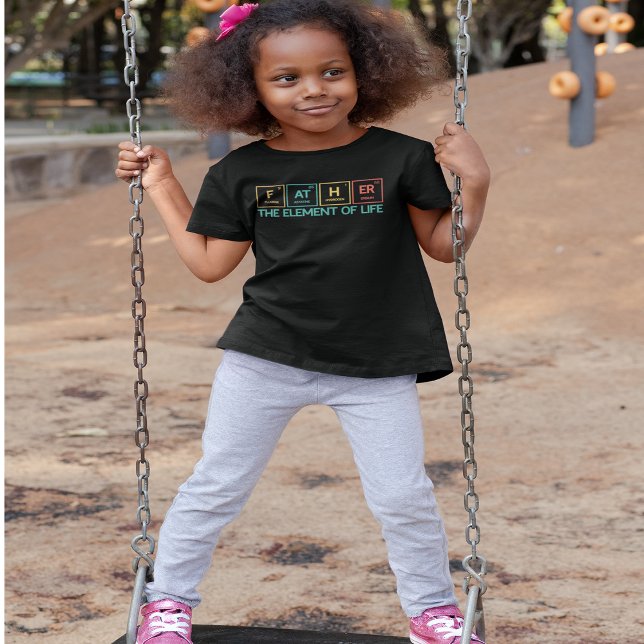 Camiseta Padre Funny Mesa Periódica Pai (Father Funny Periodic Table Dad T-Shirt)