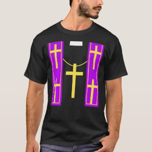 Camiseta Padre Halloween Carnival Figurume Igreja Pa