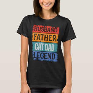 Camiseta Padre Husband CAT Legenda do PAI Orgulhoso Pai Ret