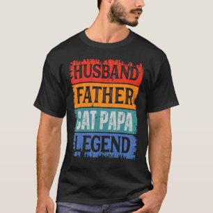 Camiseta Padre Husband CAT Legenda do PAPA Pai Orud Retro P