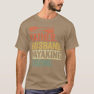 Camiseta Padre Husband Kayaking Legend Kayak Pai Homens fam