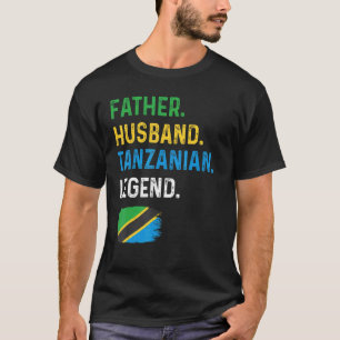 Camiseta Padre Husband Legenda tanzaniana Pai orgulhoso Tan
