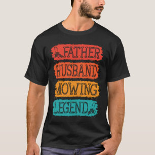 Camiseta Padre Husband Lend Gardner Pai Lawn Mowe