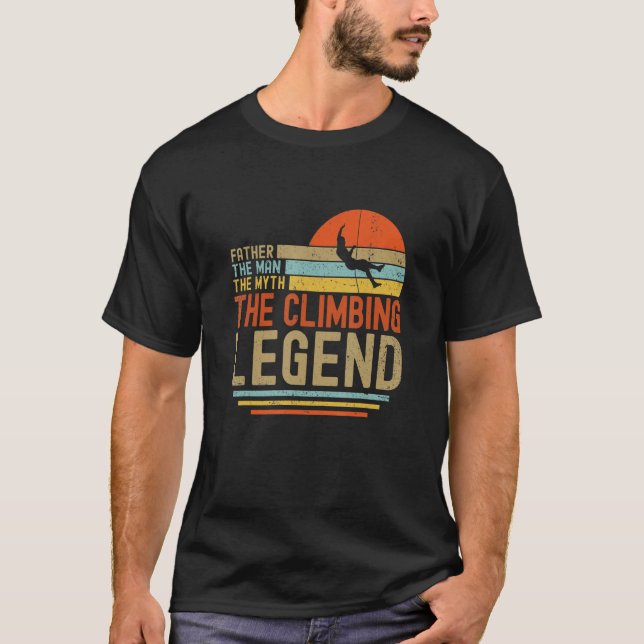 Camiseta Padre Mens O Homem O Mito A Lenda Subindo B (Frente)
