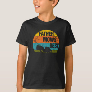 Camiseta Padre Mows Best Lawn Mower Piada