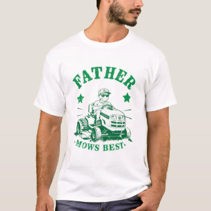Camiseta Padre Mows Melhor Pai De Leitura Engraçado