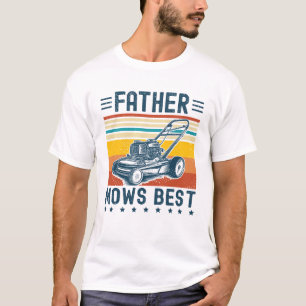 Camiseta Padre Mows Melhor Pai De Remor Engraçado