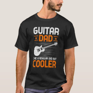 Camiseta Padre Music Guitar Pai Como um Pai Regular, Mas Co