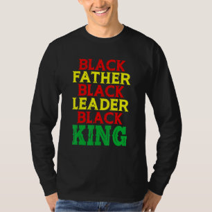 Camiseta Padre Negro Líder Negro Rei Negro Forte África