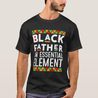 Camiseta Padre Negro O Dia de os pais Essencial de Escoamen