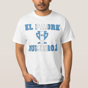 Camiseta Padre Número 1 do EL - pai do número 1 no