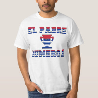 Camiseta Padre Número 1 do EL - pai do número 1 no cubano