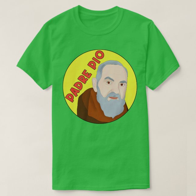 Camiseta Padre Pio (Frente do Design)