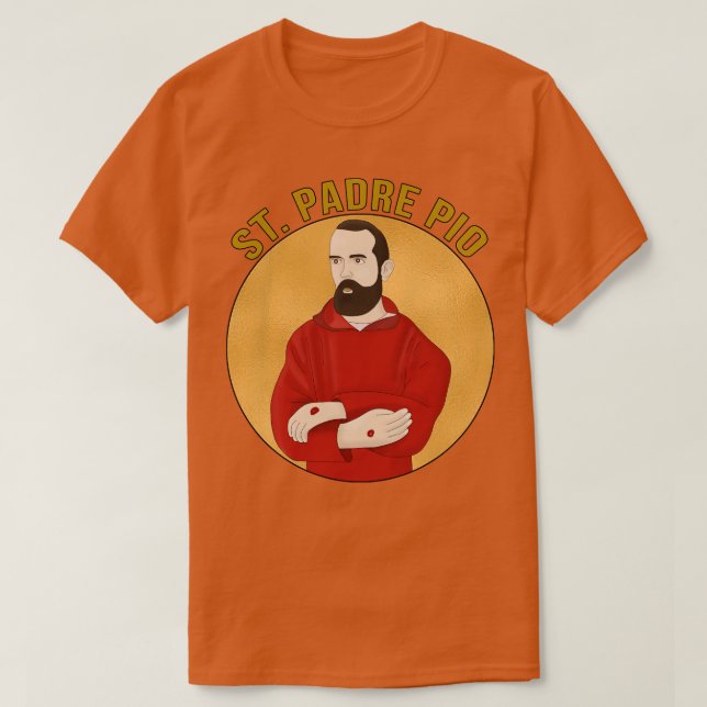 Camiseta Padre PIo 2 (Frente do Design)