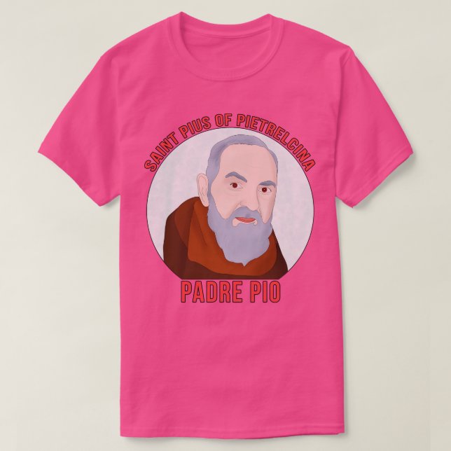 Camiseta Padre Pio 3 (Frente do Design)
