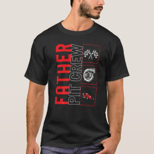 Camiseta Padre Pit Crew Car Racecar Ra