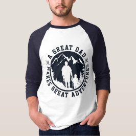 Camiseta Padre & Son Adventure | DIA DE OS PAIS | MARINHO