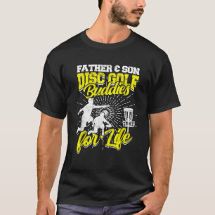 Camiseta Padre Son Disk Golf Buddies Para O Disco De Cesta