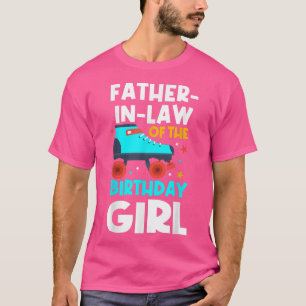 Camiseta PadreInLaw do Birthday Girl Roller Skating Bd